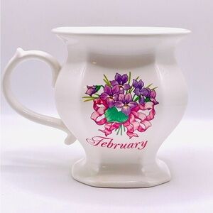 1996 Avon Flower of the Month Mug in Box February